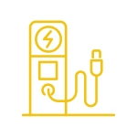 EV Charging Station yellow icon