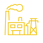 Industrial Services factory yellow icon