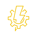 Underground Electrical yellow icon